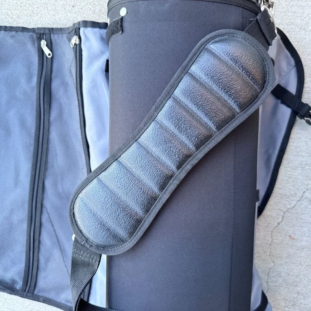 SkyRoll Black Nylon Garment Bag Compact Suit Travel Roll-Up Carry-On Luggage 24”